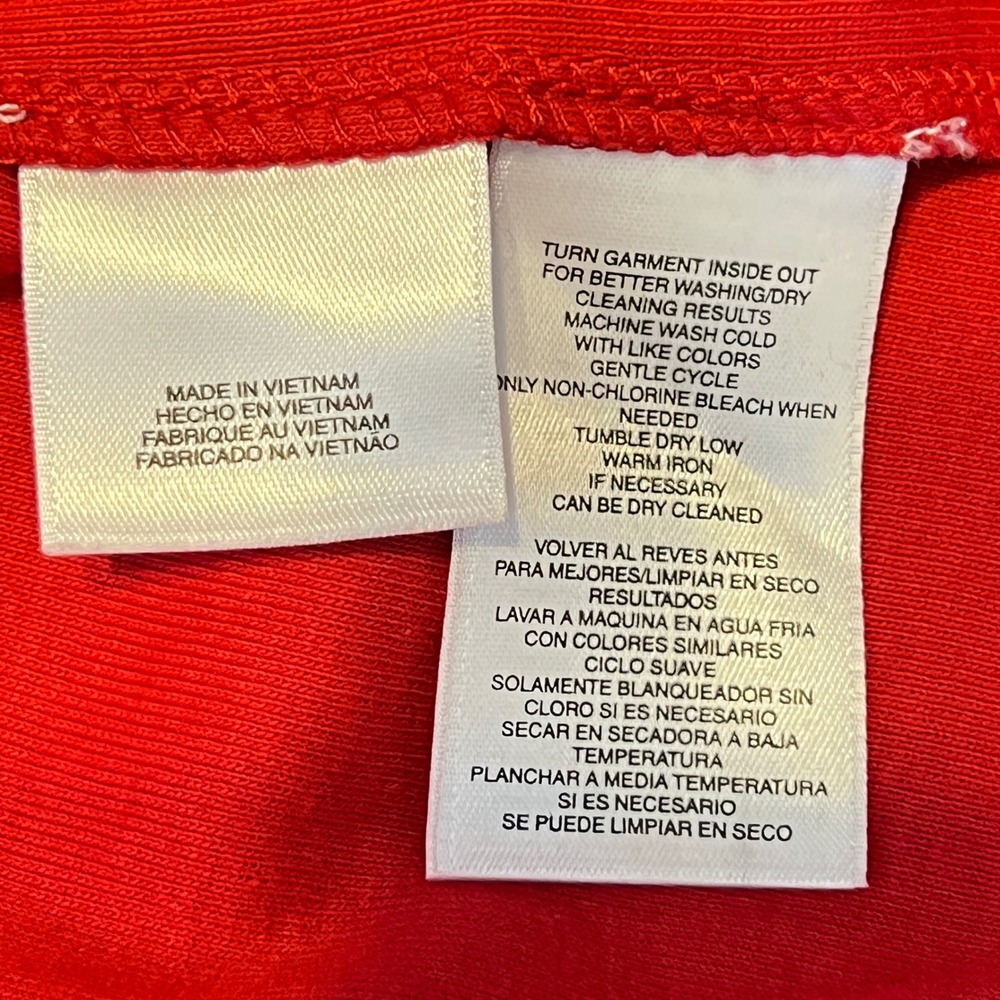 1172 | NWT Jones New York Sport Button Shoulder Knit 3/4 Sleeve Top Red Women 3X - Picture 6 of 9
